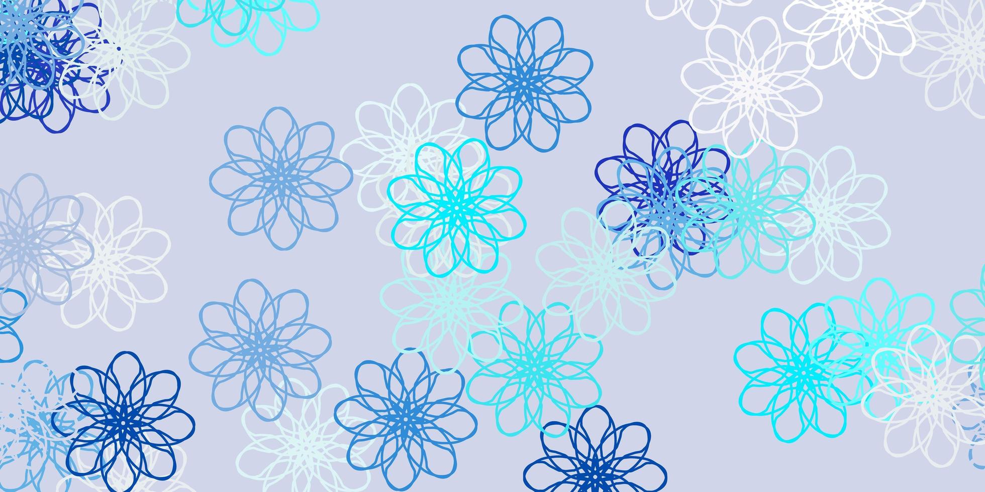 ljusblå vektor naturlig bakgrund med blommor.