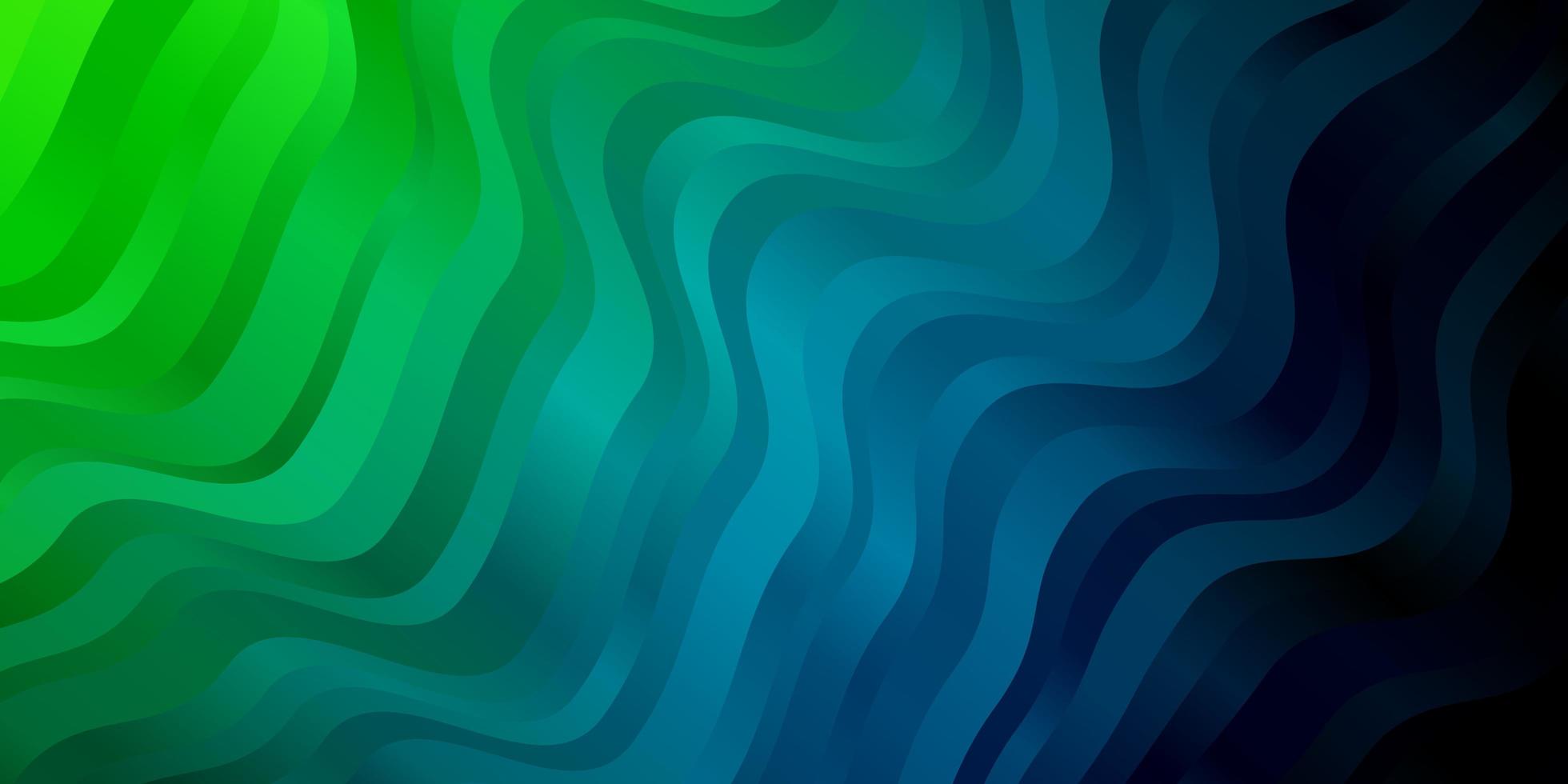 ljusblått, grönt vektormönster med linjer. vektor