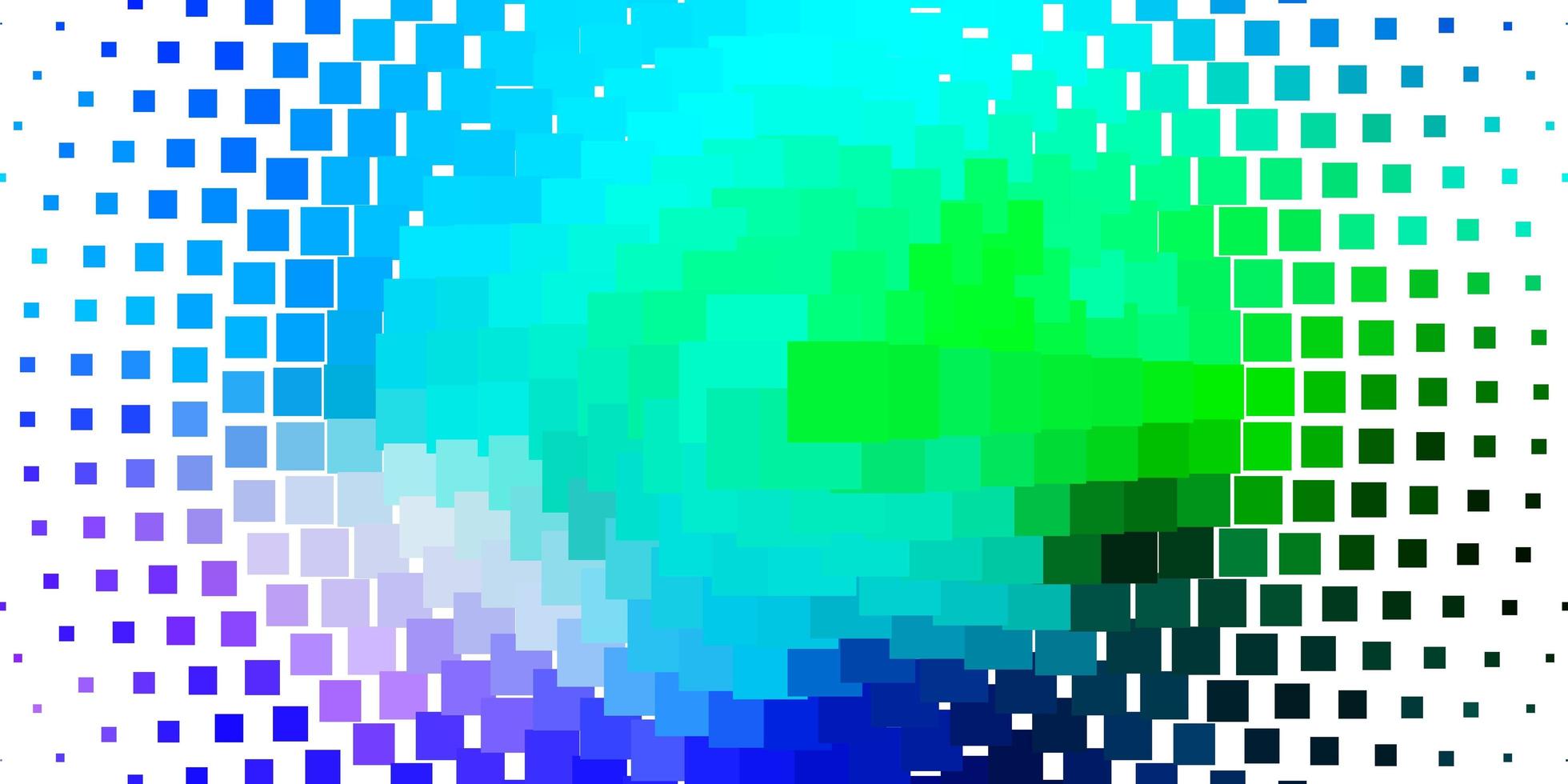 ljusblå, grön vektorbakgrund med rektanglar. vektor