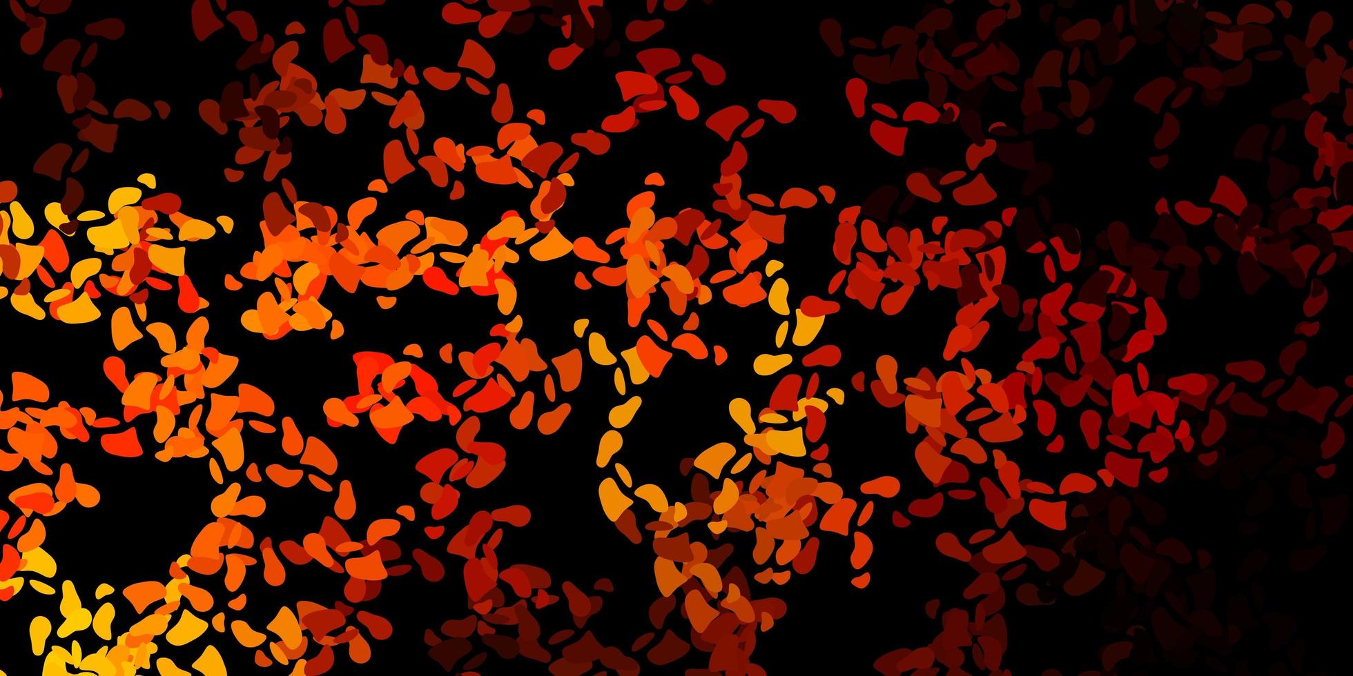 mörk orange vektormall med abstrakta former. vektor