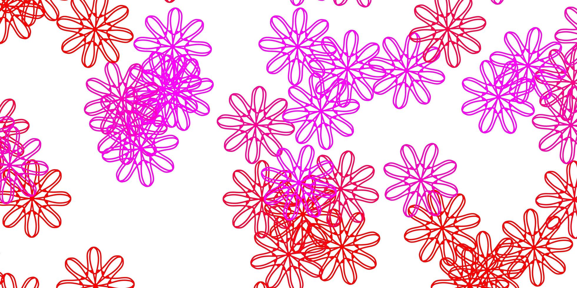 ljusrosa vektor naturliga konstverk med blommor.