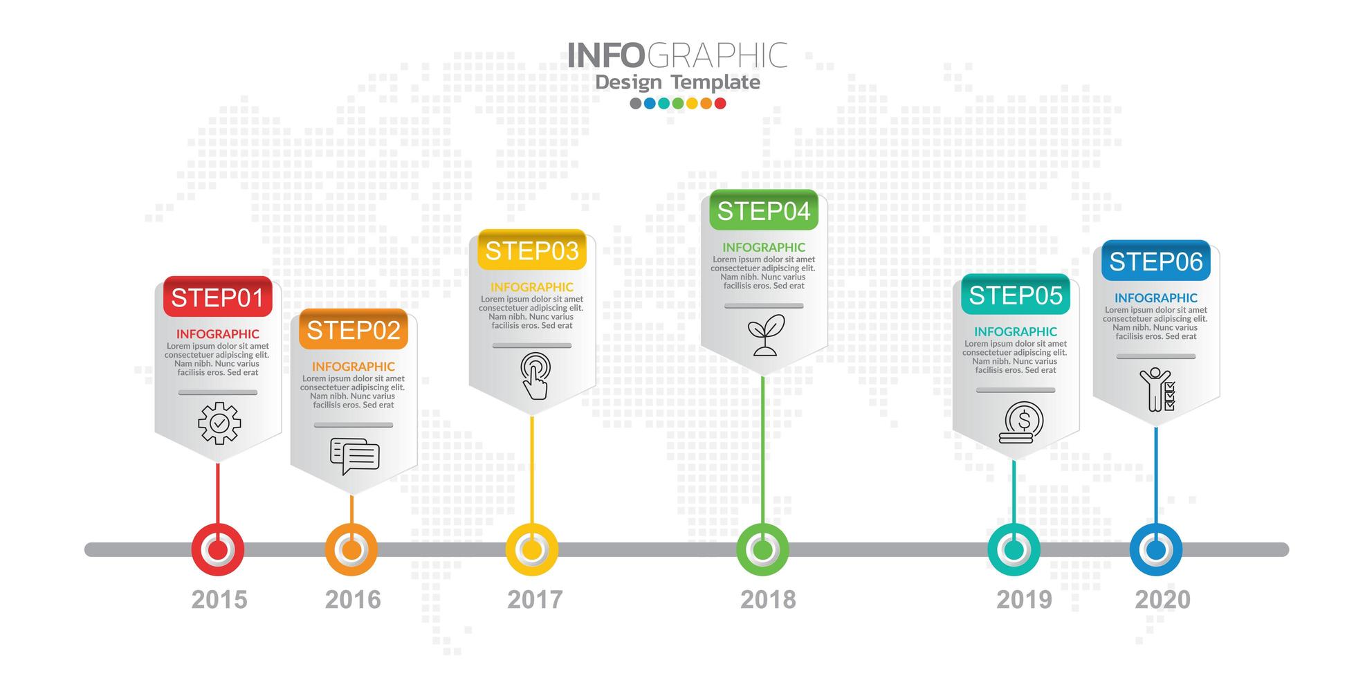 Infografik-Elemente für Inhalt, Diagramm, Flussdiagramm, Schritte, Teile, Zeitachse, Workflow, Diagramm. vektor