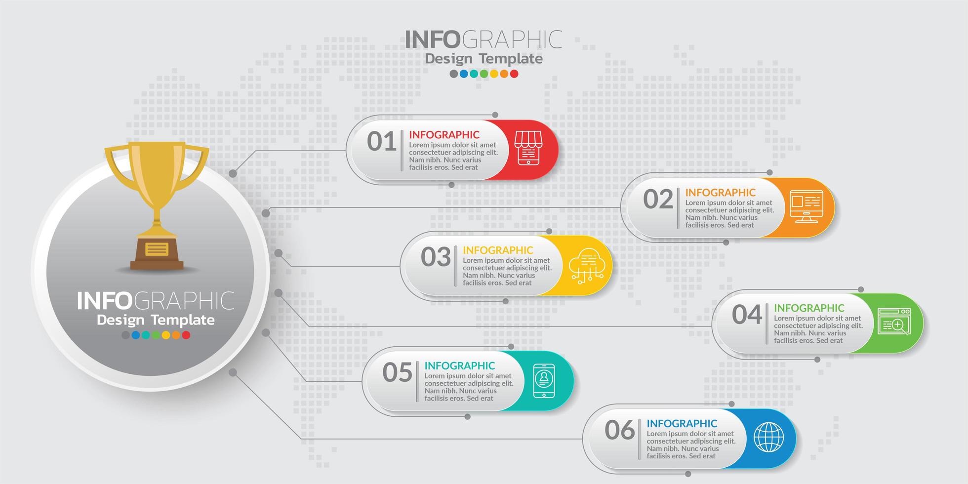 Infografik-Elemente für Inhalt, Diagramm, Flussdiagramm, Schritte, Teile, Zeitachse, Workflow, Diagramm. vektor