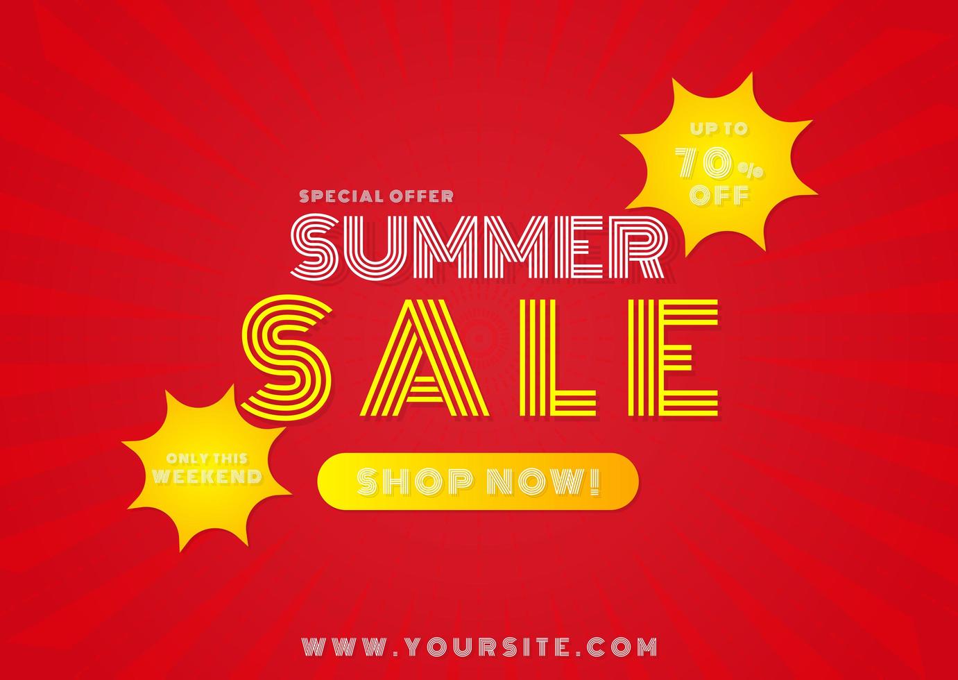 Sonderangebot Sommer Sale Banner vektor