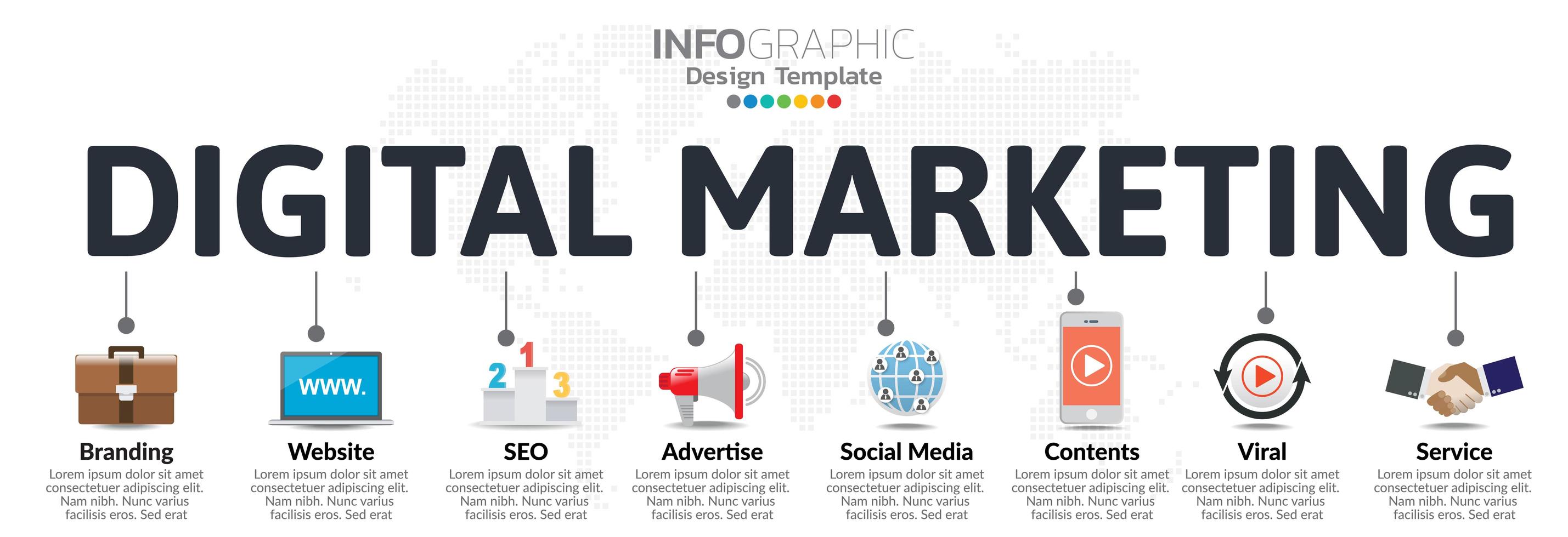 infographics för affärsidé med ikoner och alternativ eller steg. vektor