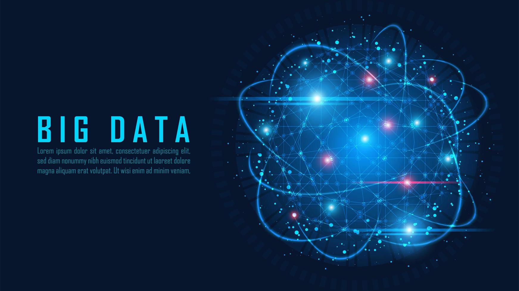 Big-Data-Visualisierungskonzept vektor