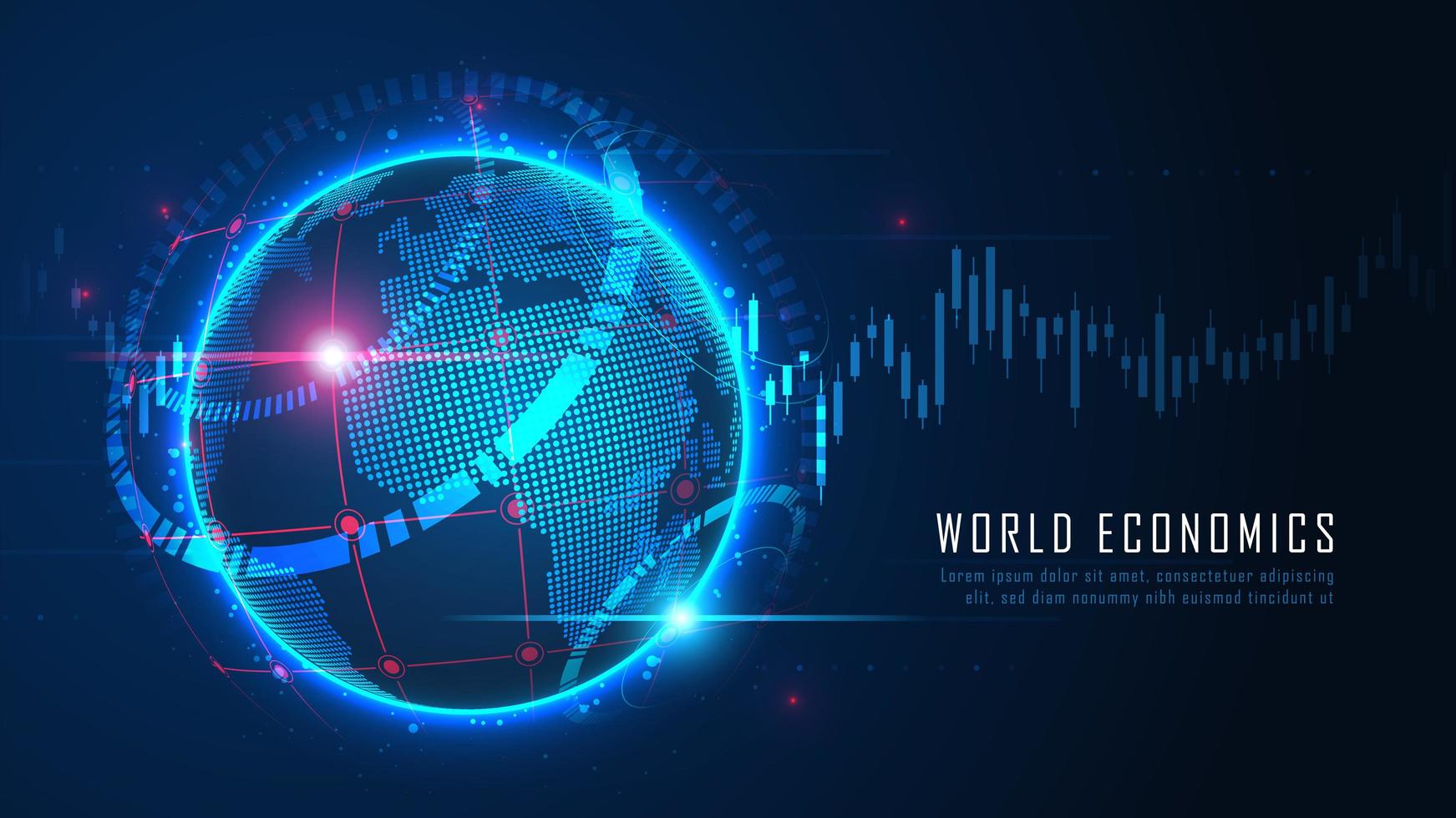 globalt ekonomiskt koncept vektor