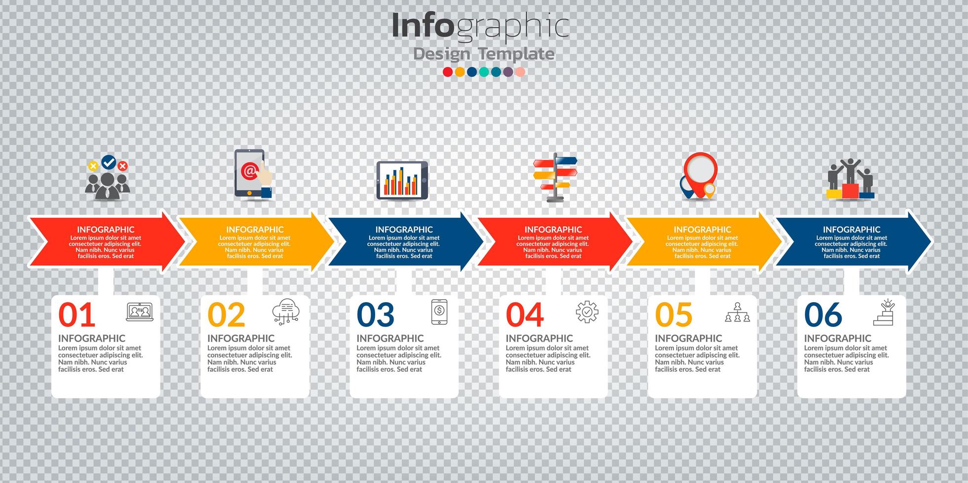 Infografik im Geschäftskonzept mit 8 Optionen, Schritten oder Prozessen. vektor