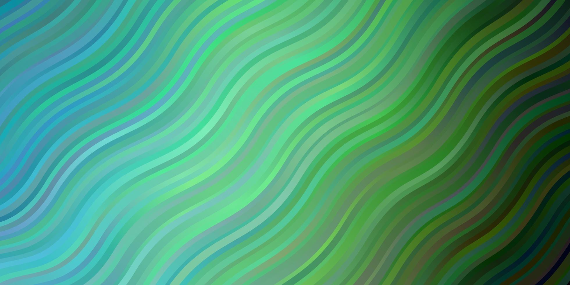 hellblaue, grüne Vektorschablone mit Linien. vektor