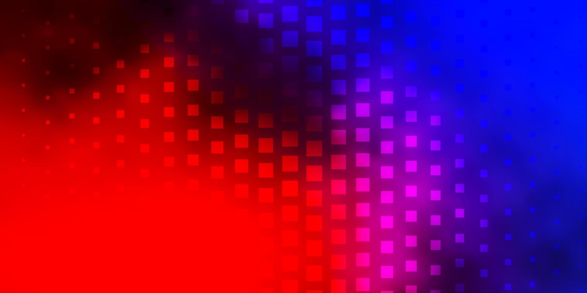 ljusblå, röd vektorbakgrund med rektanglar. vektor