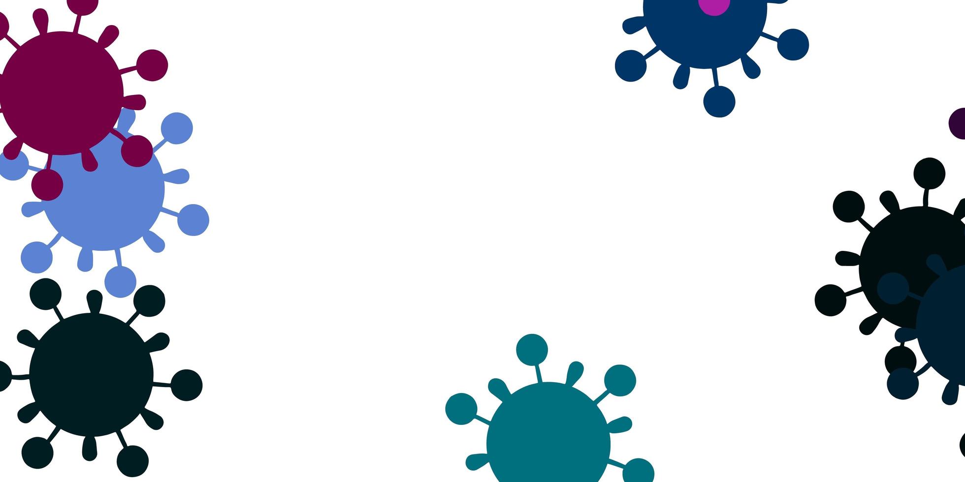 hellblaue, rote Vektorschablone mit Grippezeichen vektor
