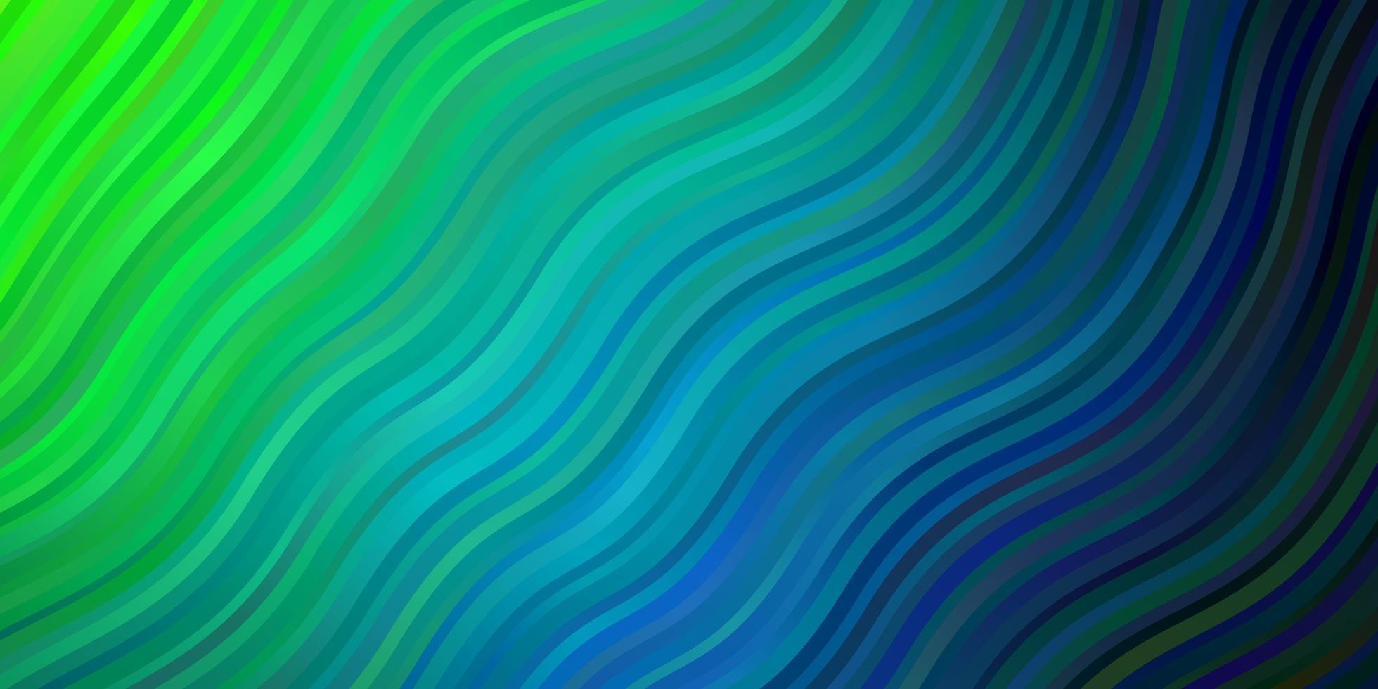 hellblauer, grüner Vektorhintergrund mit Bögen. vektor
