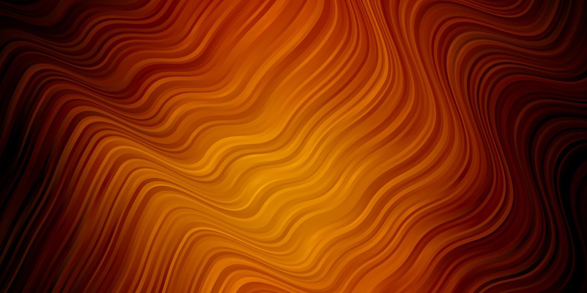 mörk orange vektormall med linjer. vektor