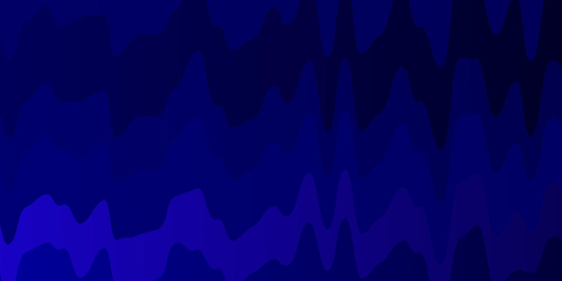 dunkelrosa, blaue Vektorschablone mit gekrümmten Linien. vektor