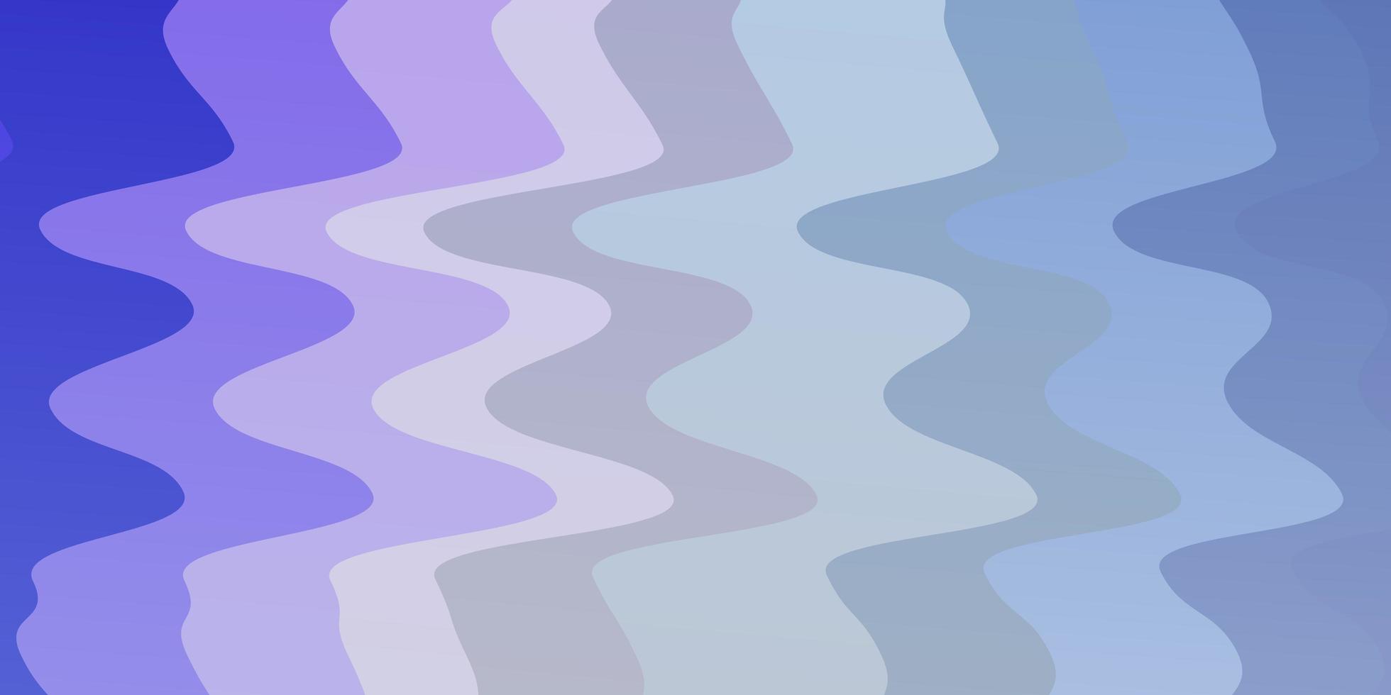 ljusrosa, blå vektorbakgrund med böjda linjer. vektor