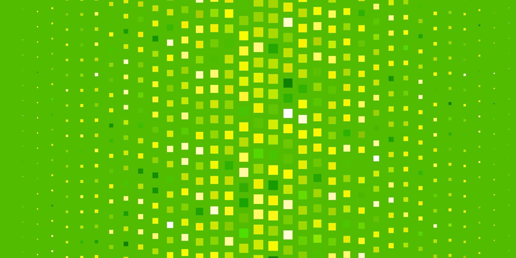 ljusgrönt, gult vektormönster i fyrkantig stil. vektor