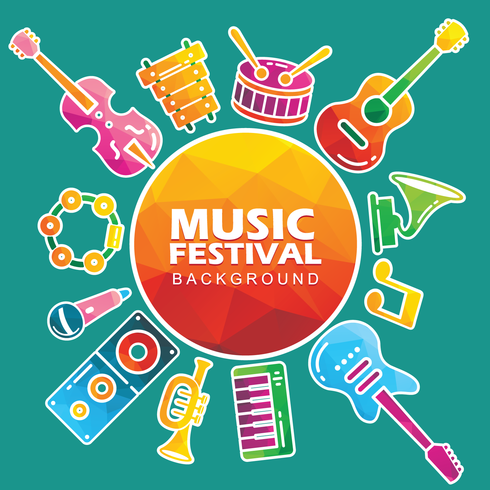 Musik Festival Hintergrund vektor