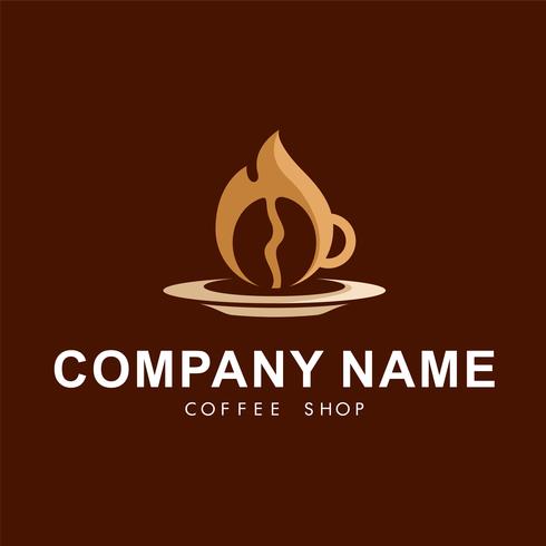 Coffee Shop Logo Mall vektor