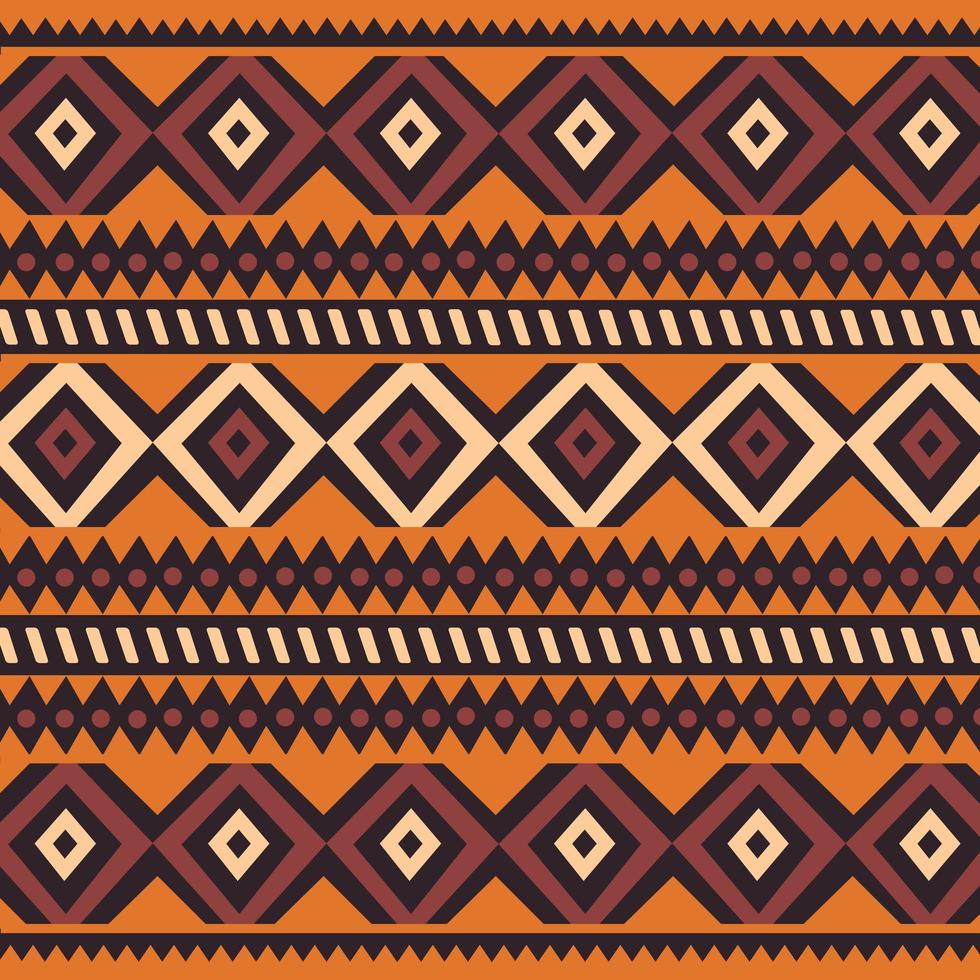 ethnisches buntes böhmisches Stammesmuster mit geometrischen Elementen, afrikanisches Schlammtuch vektor