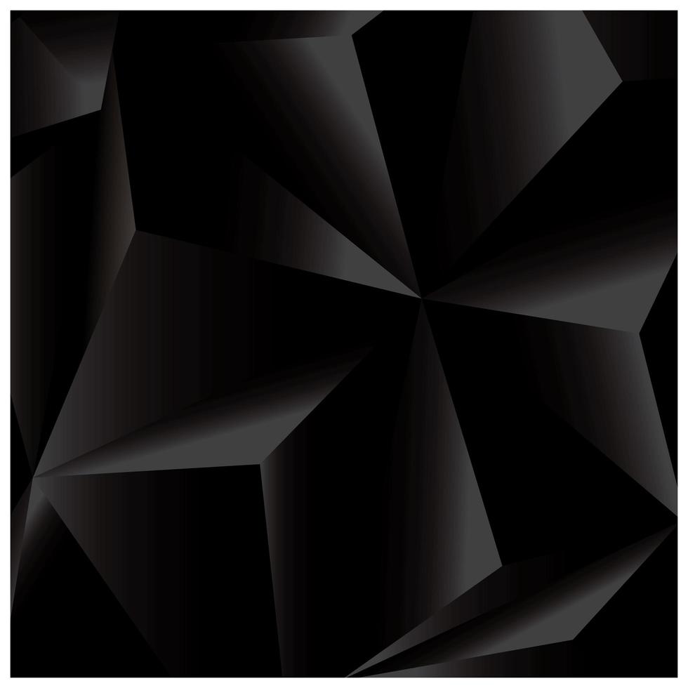 abstrakter geometrischer, schwarzer Hintergrund 3d vektor