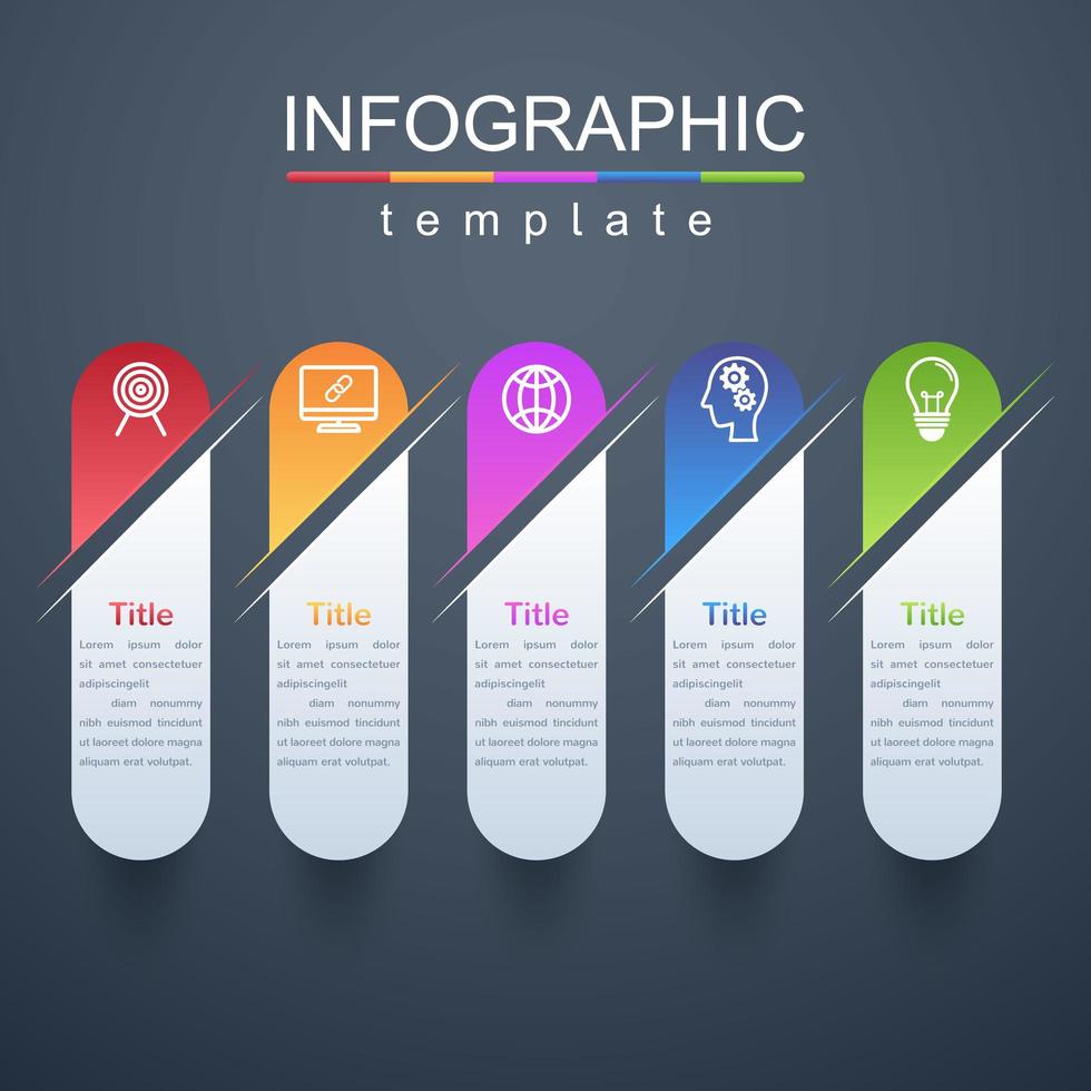 moderne Infografik Unternehmens- und Geschäftsvorlage vektor