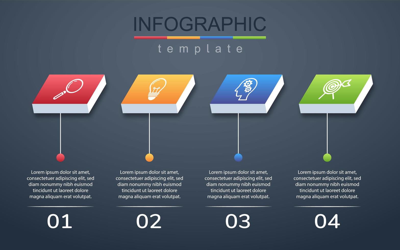 moderne Infografik Unternehmens- und Geschäftsbanner-Vorlage vektor