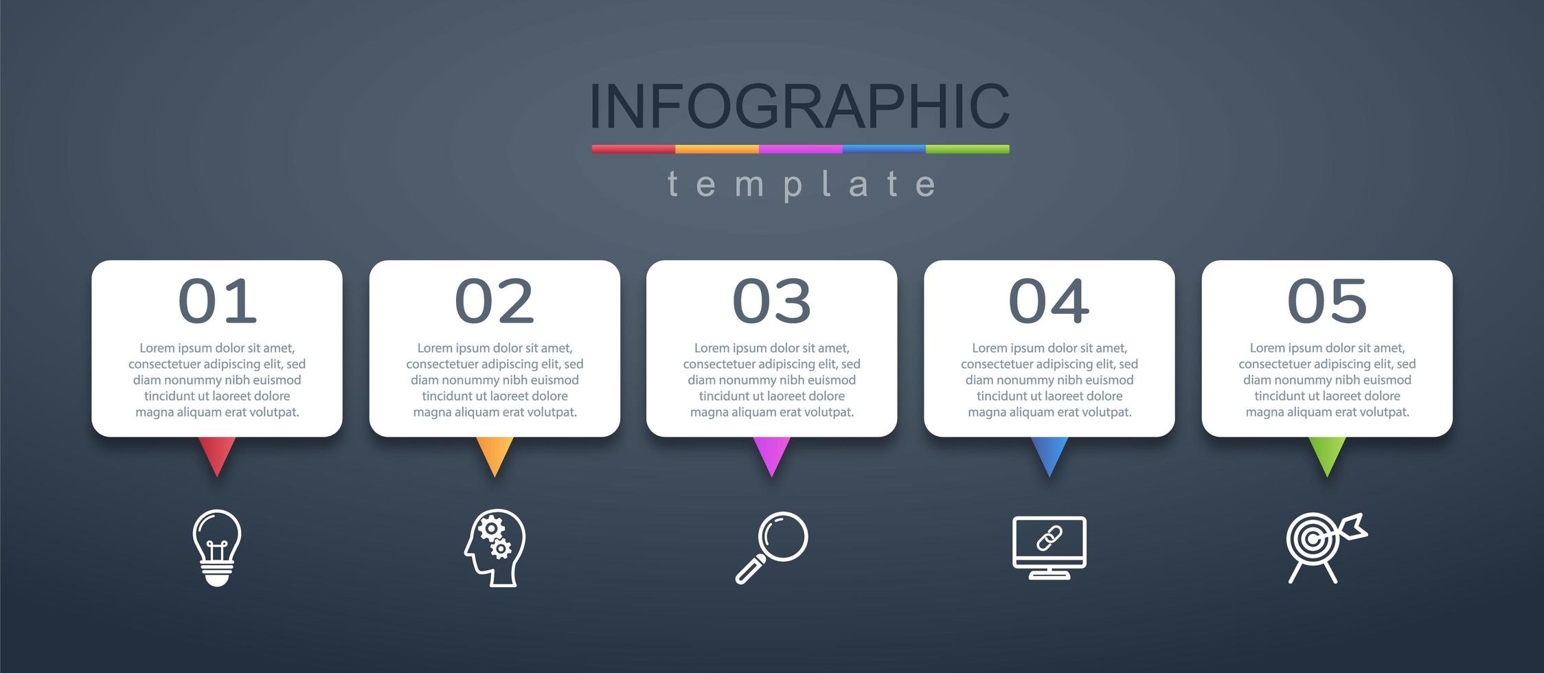 modern infographic företags- och affärsbannermall vektor