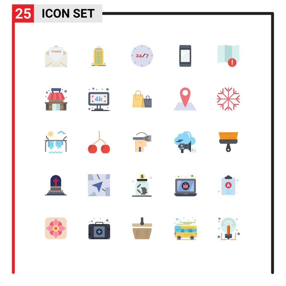 satz von 25 modernen ui-symbolen symbole zeichen für huawei smart phone tower telefonhilfe editierbare vektordesignelemente vektor