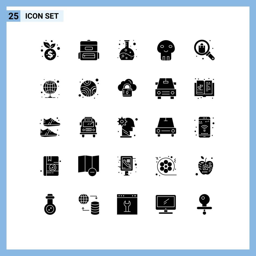 25 kreativ ikoner modern tecken och symboler av affär gåva experimentera bläddra farlig redigerbar vektor design element
