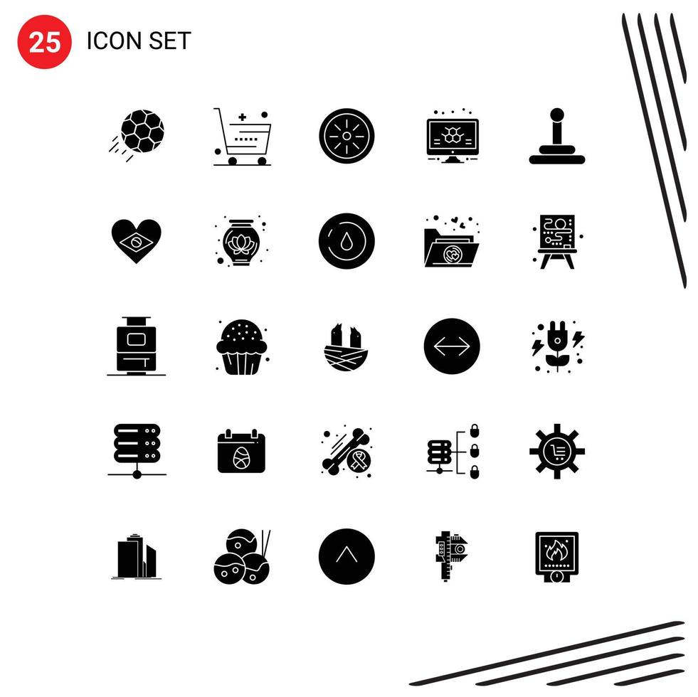 25 kreativ ikoner modern tecken och symboler av redskap övervaka affär info kiwi redigerbar vektor design element