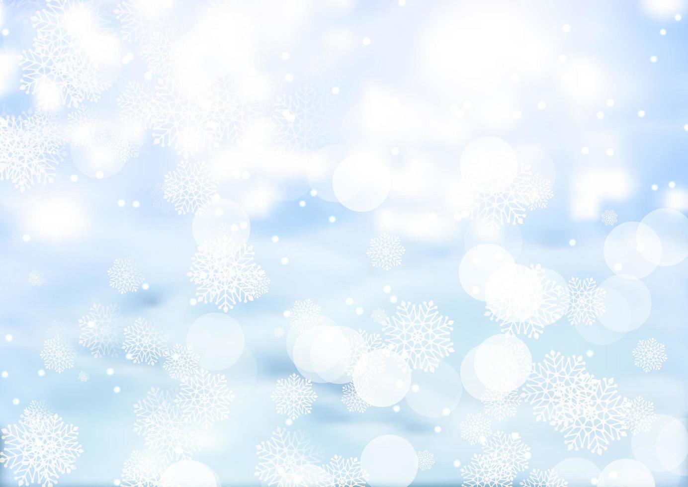 Weihnachten schneebedeckten Hintergrund vektor
