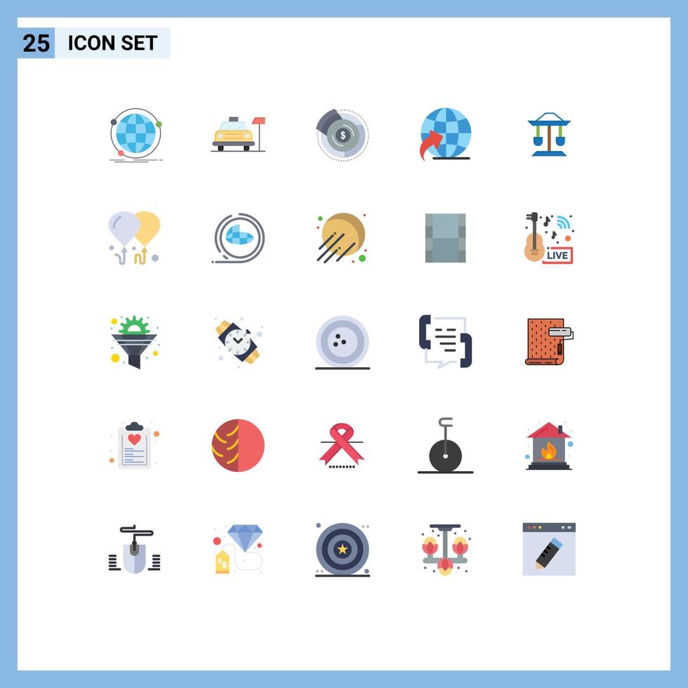 25 kreativ ikoner modern tecken och symboler av trumma klot service pil finansiell redigerbar vektor design element
