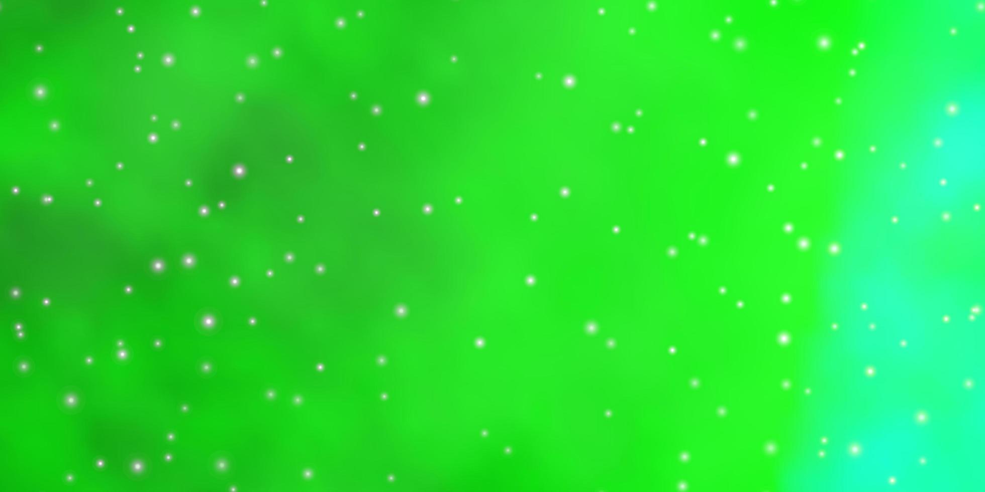 ljusgrönt vektormönster med abstrakta stjärnor. vektor