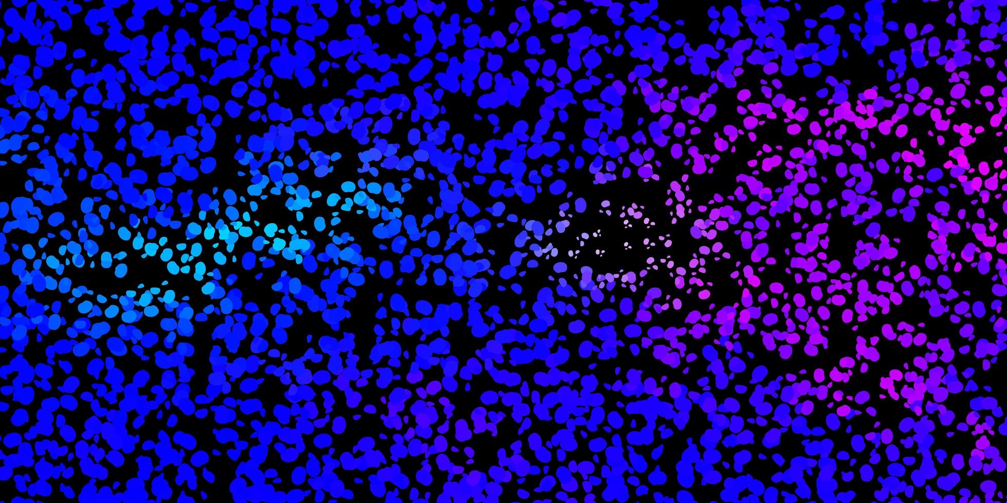 mörkrosa, blå vektorbakgrund med slumpmässiga former. vektor