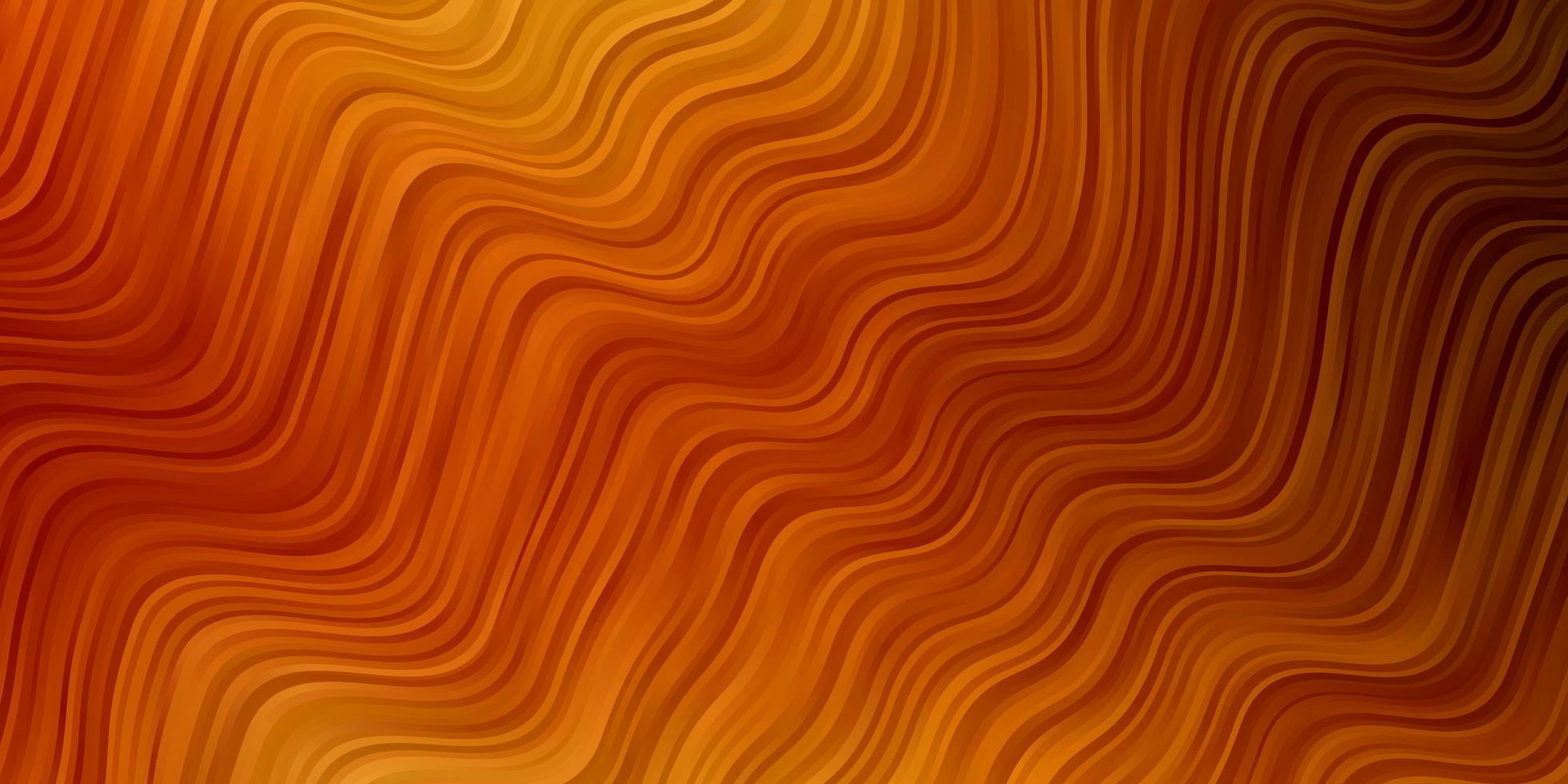 ljus orange vektor bakgrund med bågar.