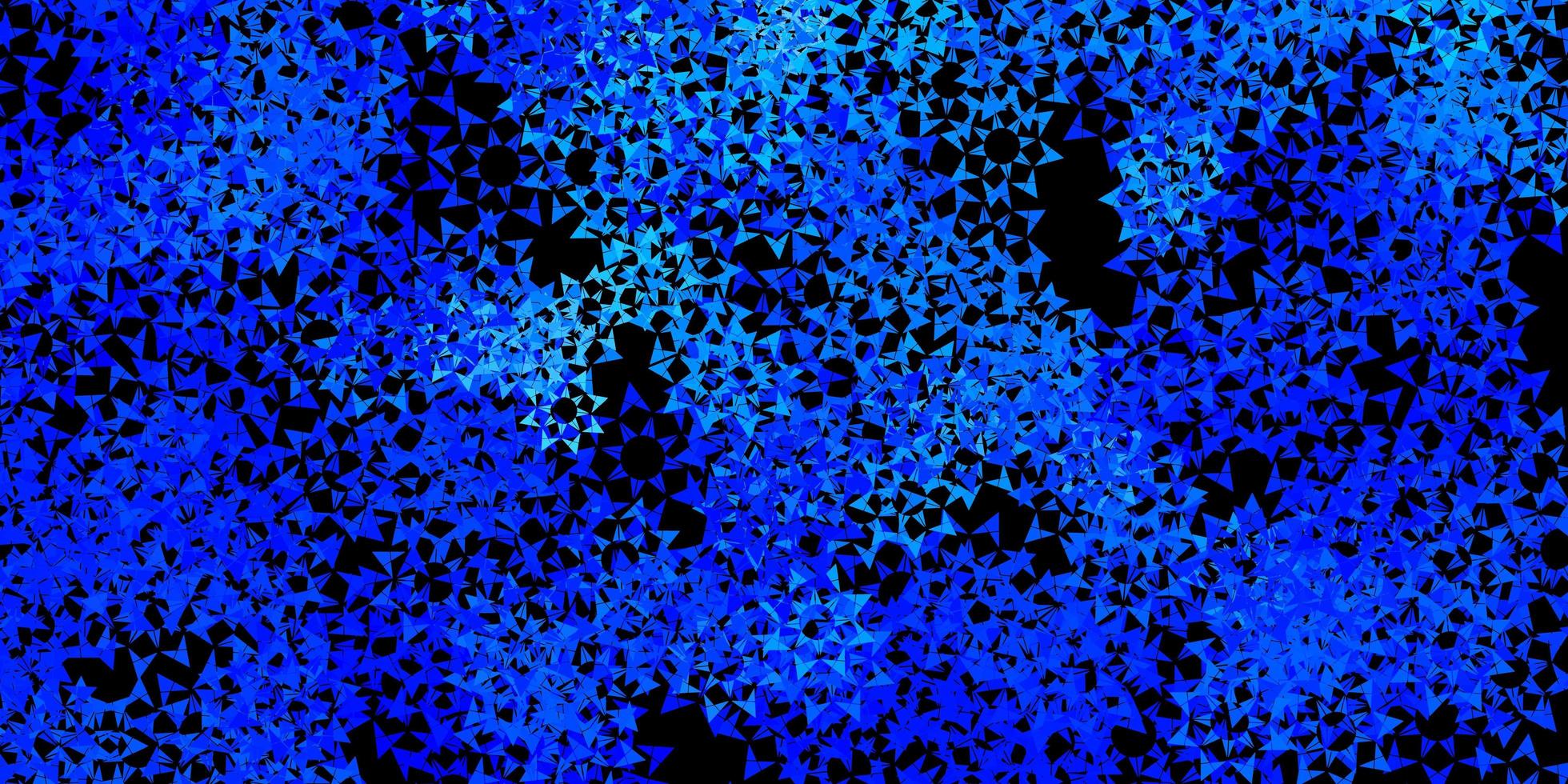 dunkelblauer Vektorhintergrund mit polygonalem Stil. vektor