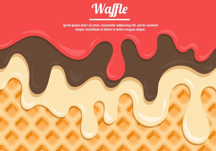 Blåbär Honey Waffle vektor