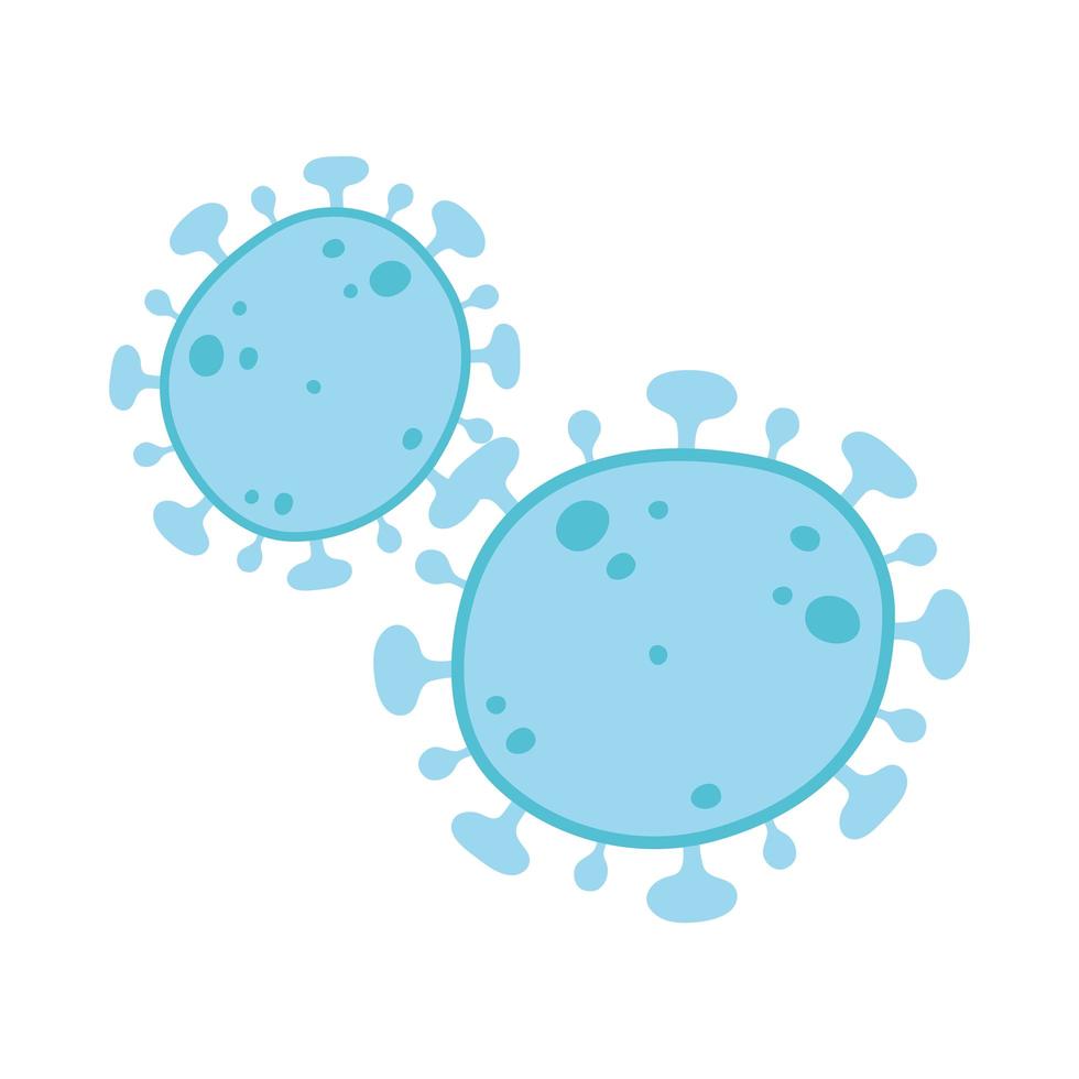 covid 19 coronavirus sjukdom pandemi utbrott isolerade design ikon vit bakgrund vektor