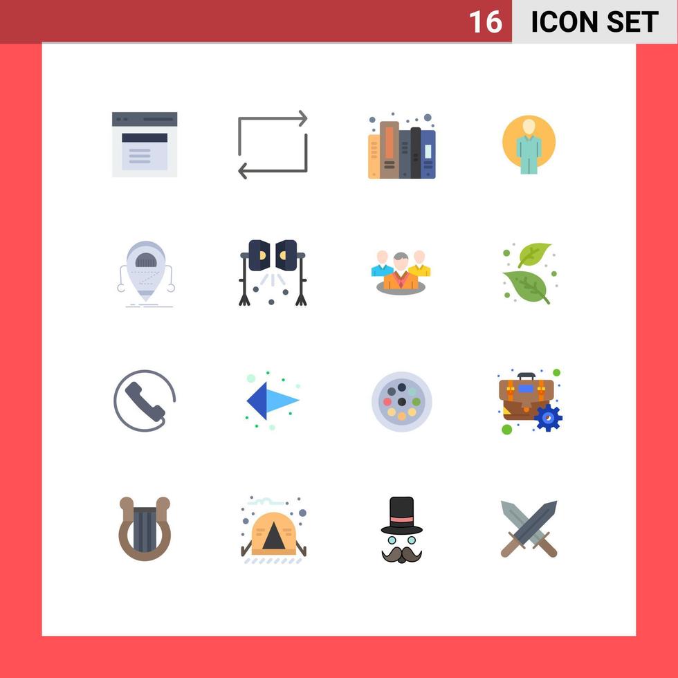 uppsättning av 16 modern ui ikoner symboler tecken för beta bild historia logga in användare redigerbar packa av kreativ vektor design element