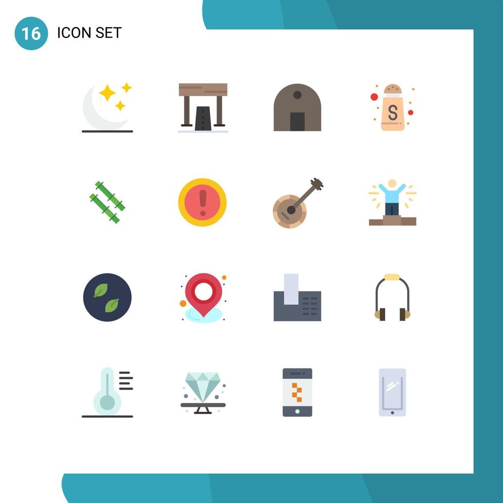 uppsättning av 16 modern ui ikoner symboler tecken för pinne socker flaska byggnad socker verklig egendom redigerbar packa av kreativ vektor design element