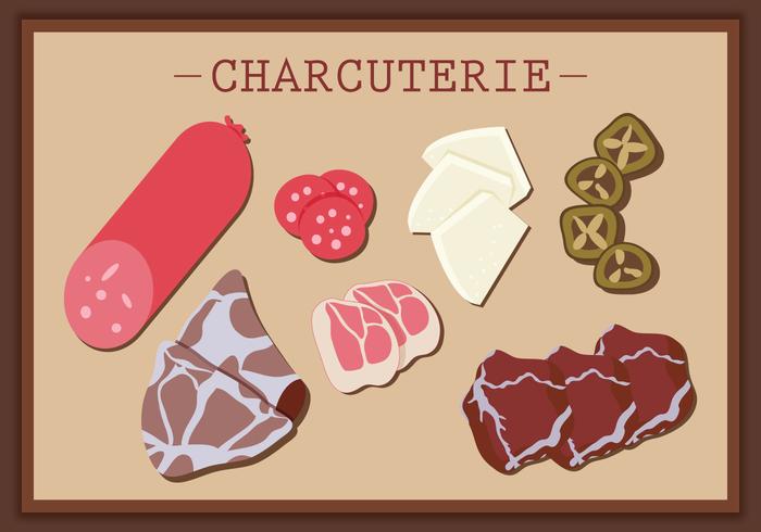 charcuterie banner vektor