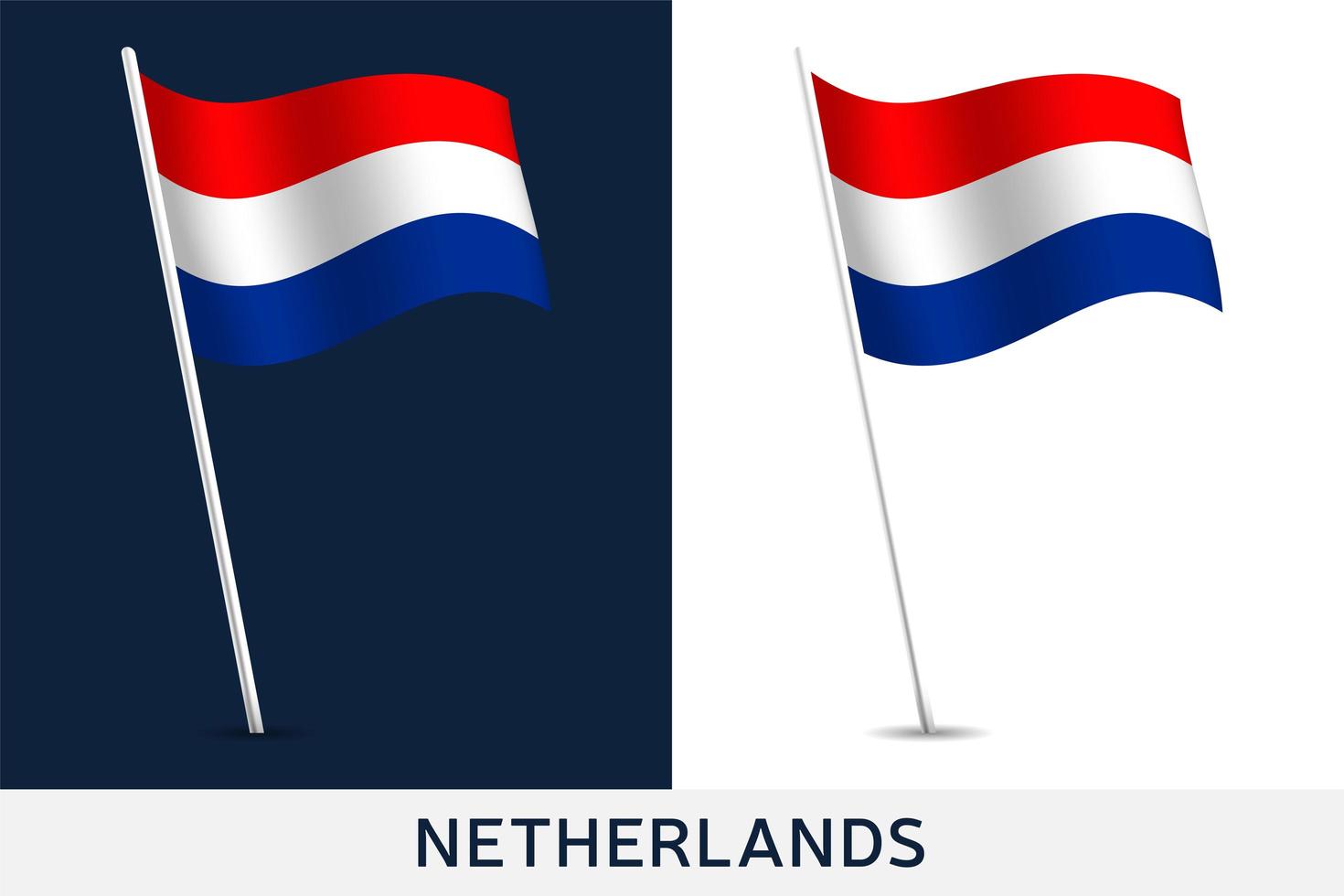 Niederlande Vektor Flagge