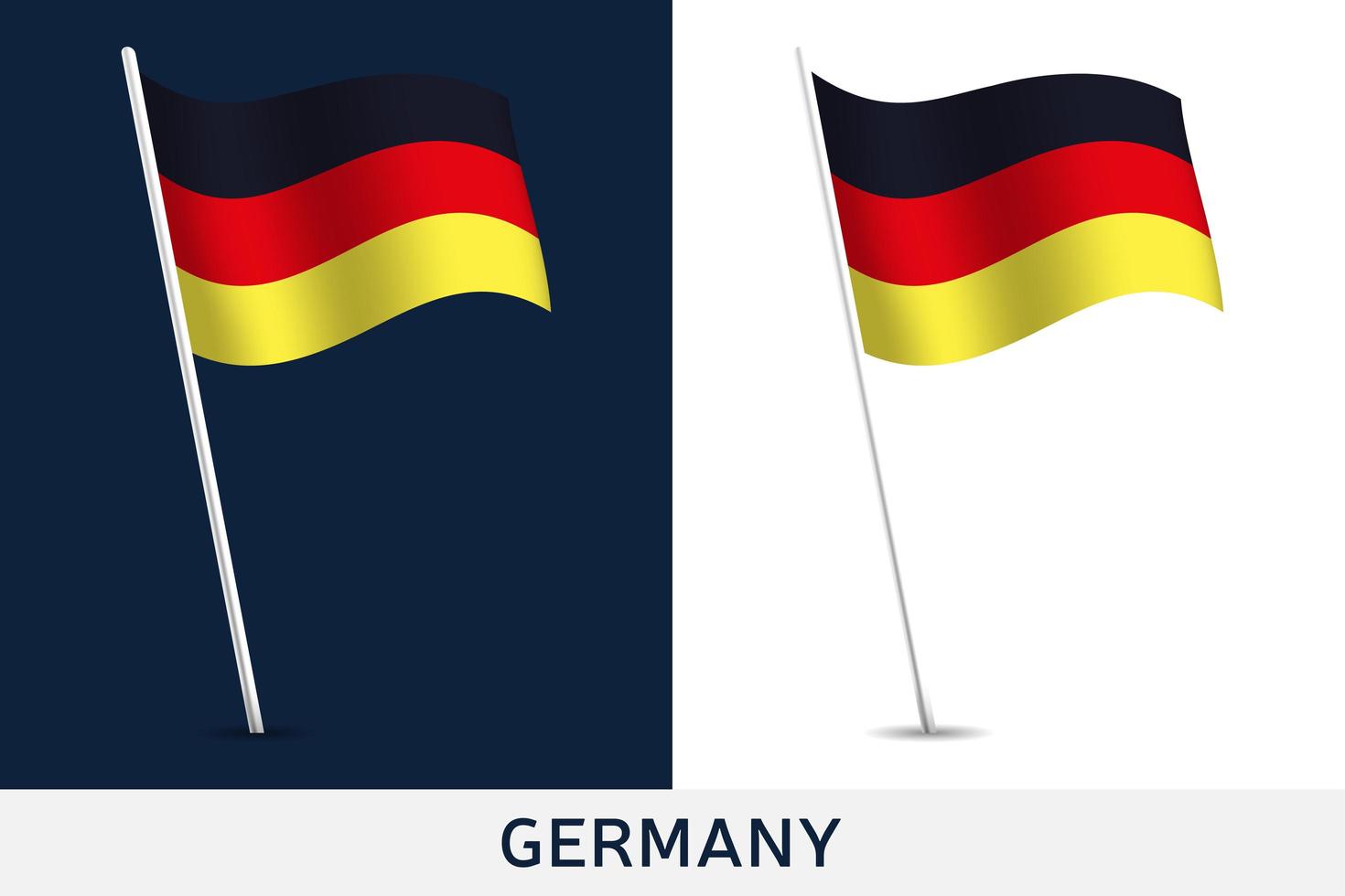 Deutschland Vektor Flagge