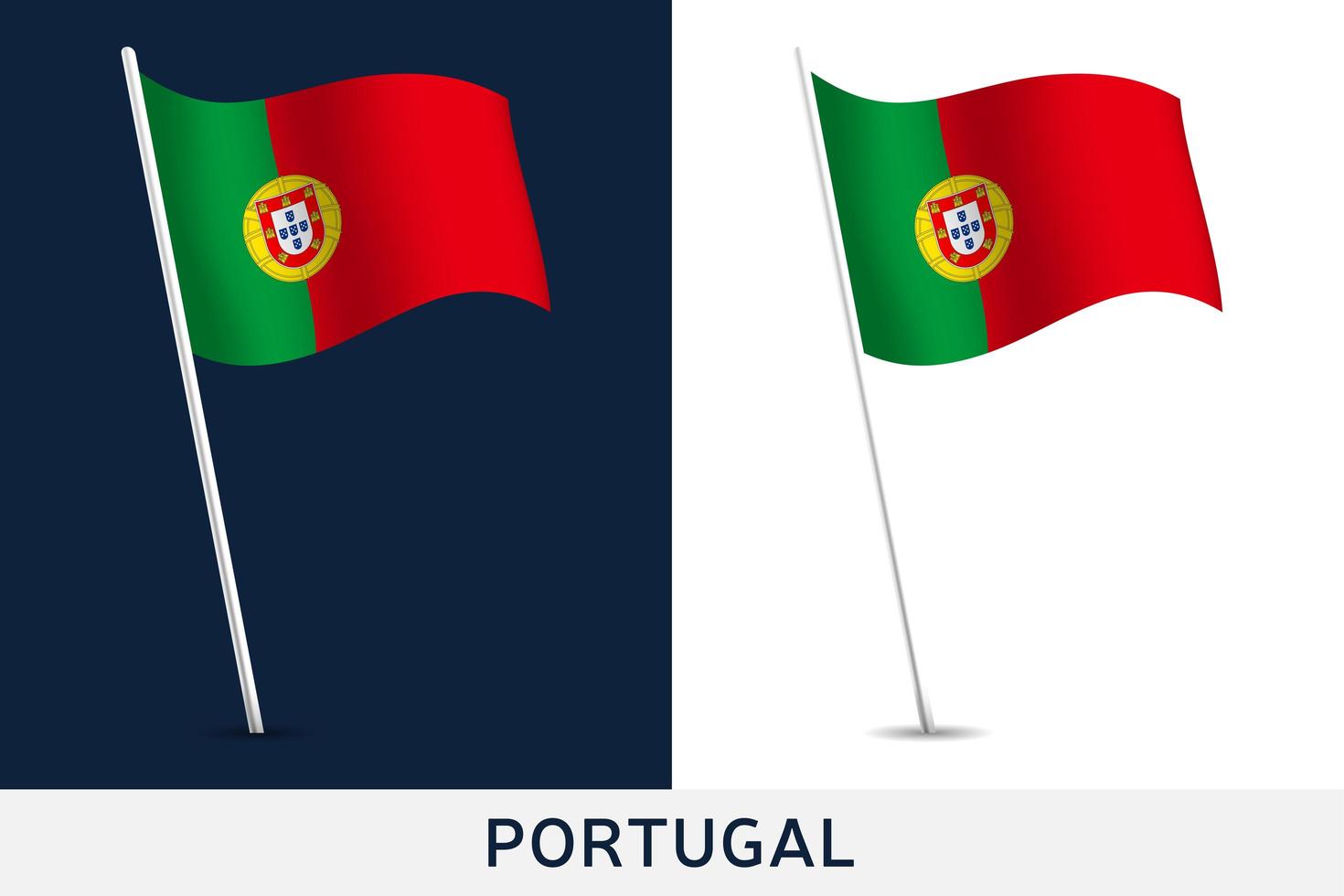 Portugal Vektor Flagge