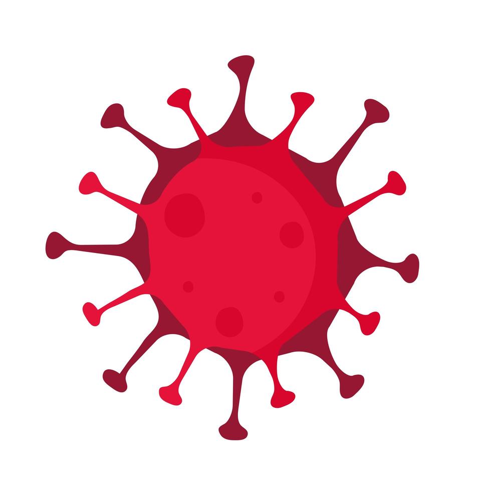 covid19 pandemisk partikel isolerad ikon vektor