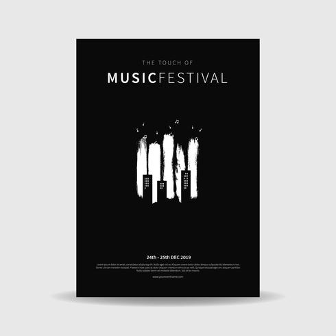 musikfestivalen affisch vektor
