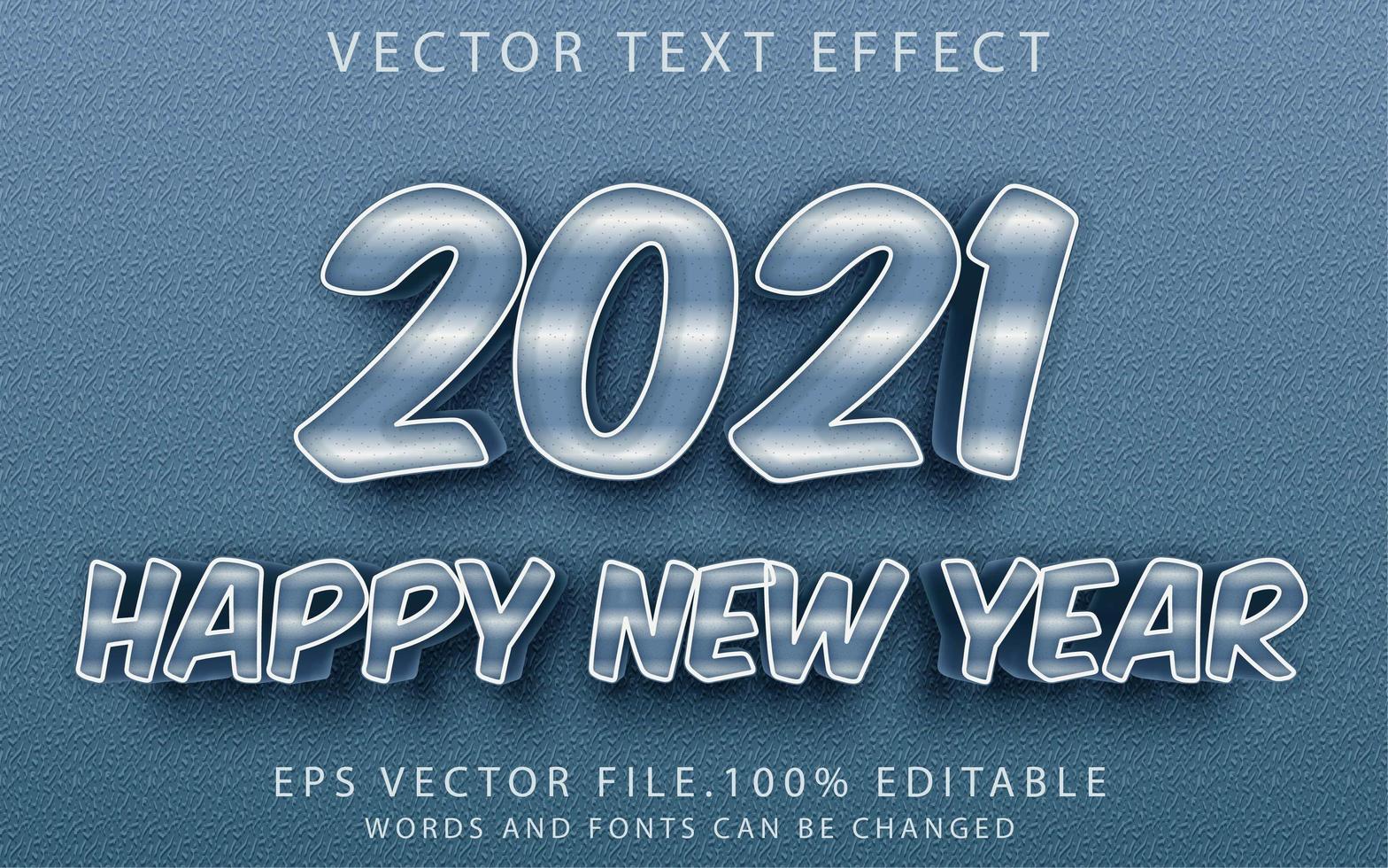 texteffekt gott nytt år vektor