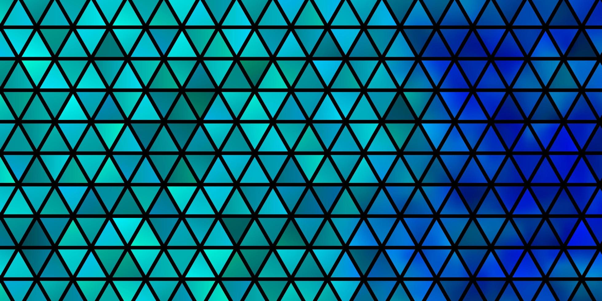 ljusblå vektor bakgrund med linjer, trianglar.