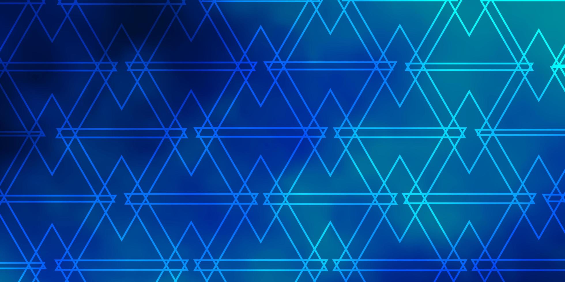 mörkblå vektorbakgrund med trianglar. vektor