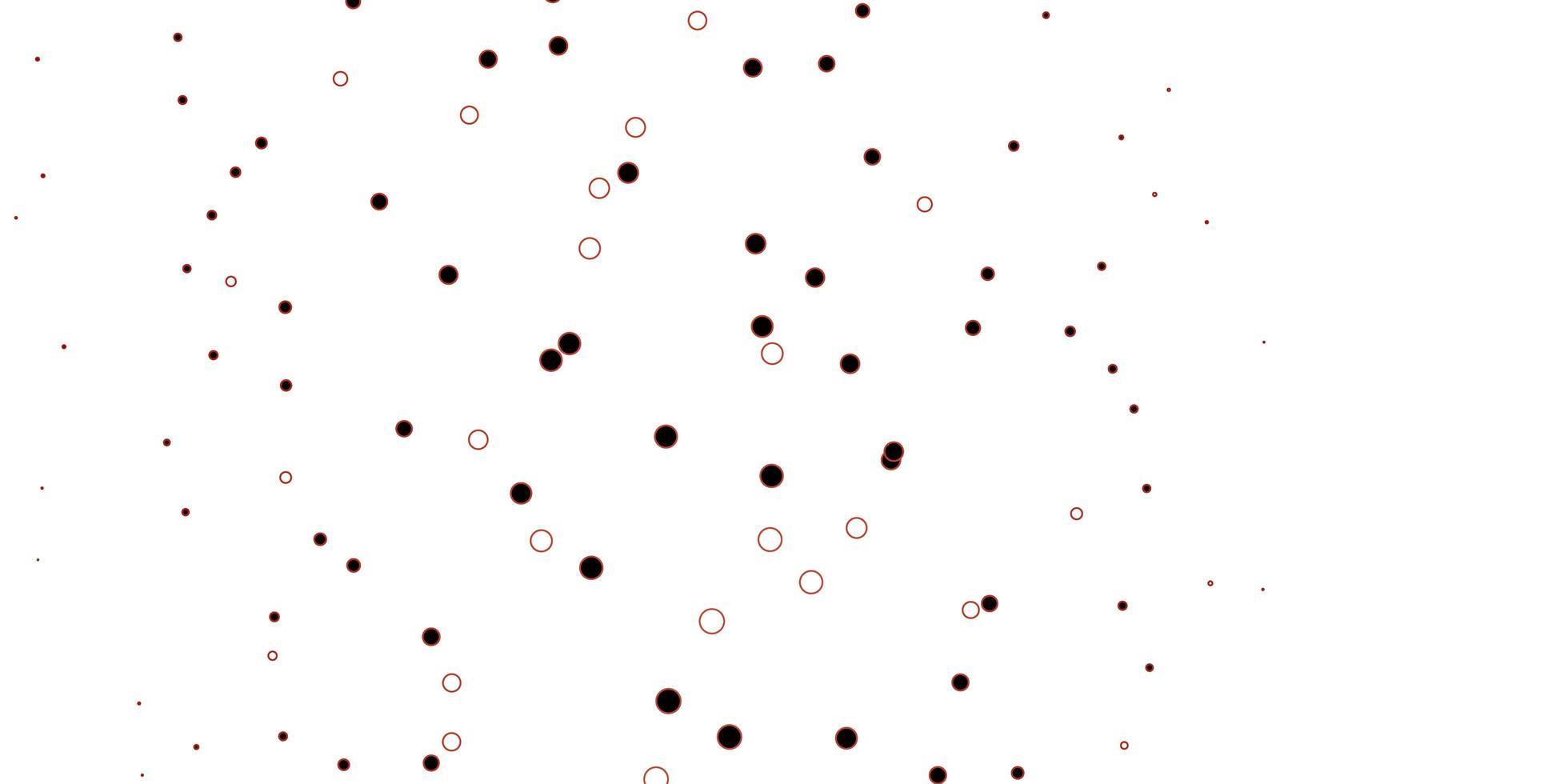 mörk orange vektor bakgrund med bubblor.